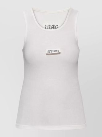 Maison Margiela ribbed cotton sleeveless tank top