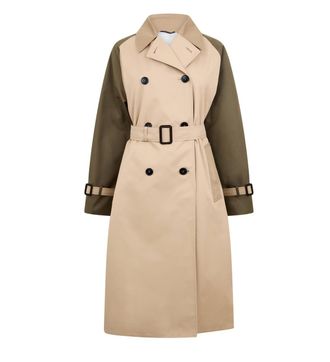 Max Mara Weekend Beige Colour Block Trench Size XS