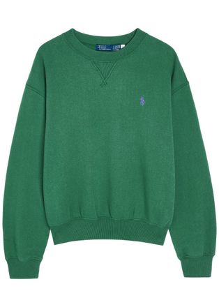 Polo Ralph Lauren Logo-embroidered Cotton-blend Sweatshirt - Green - S (UK8-10 / S)