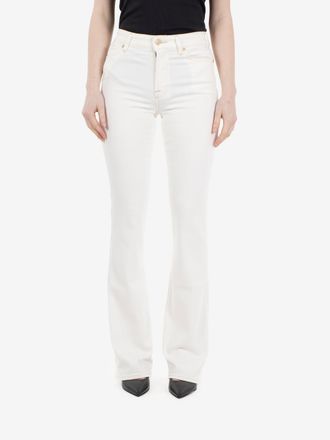 7 For All Mankind The Leggy bootcut sugar white
