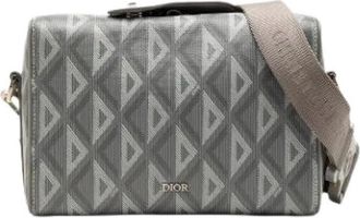 Dior Pre-owned CD Diamond - Dames - Vintage Schoudertas - Grijs - ONE Size - Vintage