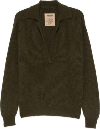 Uma Wang v-neck sweater - Green