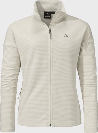 Sch&ouml;ffel Fleecejacke SCH&Ouml;FFEL CIRC Fleece Jk Style Smue WMS, Damen, Gr. 42, beige (9040, natur), Oberstoff: 100% Polyester, regular fit, hoch geschlossener Aus