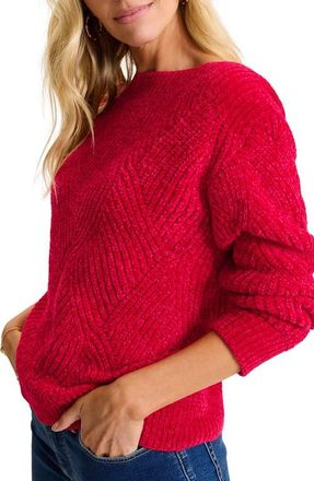 Tommy Bahama Shell St. Luna Boat Neck Sweater in Tango Red at Nordstrom, Size Large