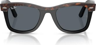 Ray-Ban Sunglasses Rb2240 1441 R5 Wayfarer Brown On Black/Blue Unisex