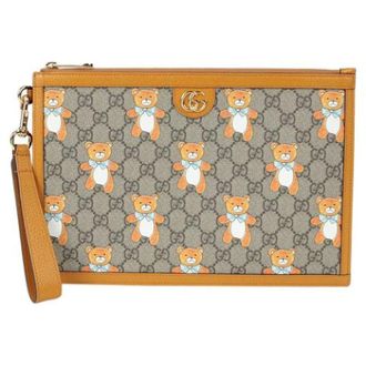 Gucci Pre-owned Clutches, female, Multicolor, Size: ONE SIZE Pre-owned 660162 KAI x Portfolio Clutch