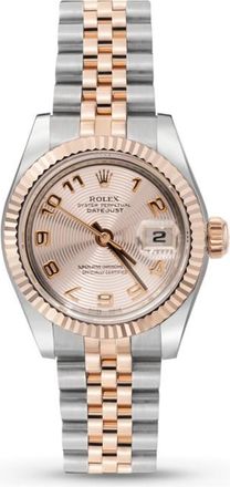 Rolex Pre-owned Rolex Datejust Automatic Chronometer Rose Gold Dial Ladies Watch 179171 PAJ