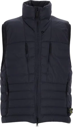 Stone Island Blue Sleeveless Down Jacket