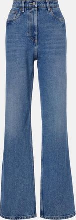 Prada Jeans a gamba larga a vita alta