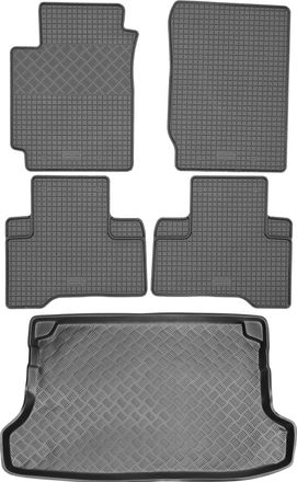 OEM Juego De Alfombrillas De Goma Para Coche Y Maletero Para Suzuki Grand Vitara Ii Suv (2005-2014)