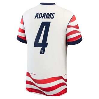 Nike Tyler Adams USMNT 2026 Stadium Home Nike Mens Dri-FIT Soccer Jersey in White | NN203943404-USM
