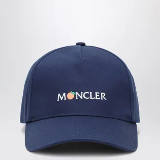 Moncler Blaue Baseballkappe mit Logo