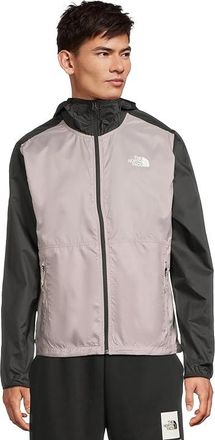 The North Face TNFtm Cyclone Wind Jacket Mens Coat Moonstone Grey/TNF Black : LG, Polyester