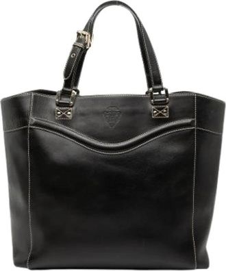 Gucci Pre-owned Tote Bag - Dames - Vintage Shopper - Zwart - ONE Size - Leer - Vintage