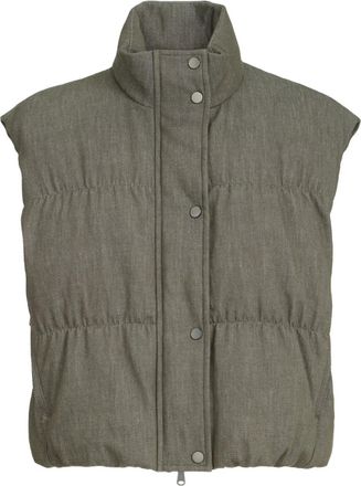 Brunello Cucinelli Spencer van twill-stof - Groen