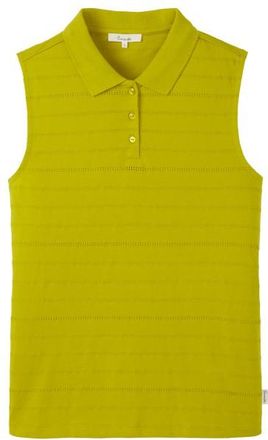 Tranquillo Bluse aus Ajour-Jersey Top für Damen | gelb