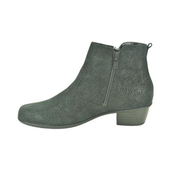 Waldl&auml;ufer Zwart Print Botje 2Tiret 3cm - Dames - Schoenen - Zwart - Maat: 34 EU