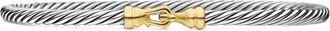 David Yurman Bracciale Buckle Classic Cable in oro giallo 18kt e argento sterling (3mm)