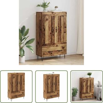 vidaXL Credenza moderna - Credenza Legno vecchio 69,5 x 31 x 115 cm Legno multistrato