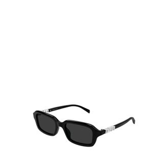 Gucci Rectangular Frame Sunglasses - female - Gucci - Sunglasses - Black - 50 MM - Accessories
