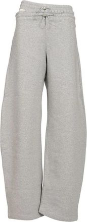 The Attico Lange Joggingbroek - Dames - Sweatpants - Grijs - S - Katoen - Broeken