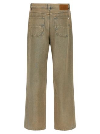 Amiri Overdyed Wide-Leg Jeans - Beige