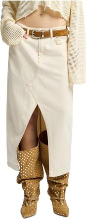 7 For All Mankind Midi Skirt