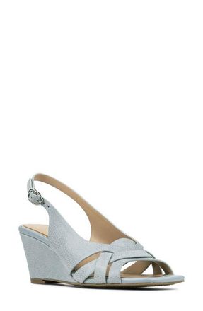Donald J Pliner Primm Slingback Wedge Sandal in Cloud Gray at Nordstrom, Size 7.5