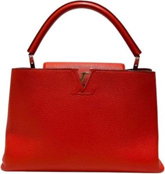 Louis Vuitton Pre-owned Vintage Flap Handbag - Dames - Vintage Handtas - Rood - ONE Size - Leer - Vintage