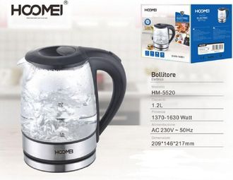 Trade Shop Trade Shop - Bollitore Elettrico 1370 - 1630 Watt 1.2 Litri Con Base Girevole 360&deg; Per Tisane
