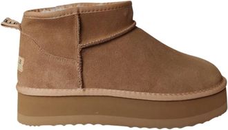 Ga&euml;lle Paris Eskimo Boot - Dames - Winterlaarzen - Bruin - 36 EU - Leer - Schoenen