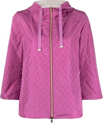 Herno reversible hooded jacket - women - Polyester/Polyester - 42 - Pink