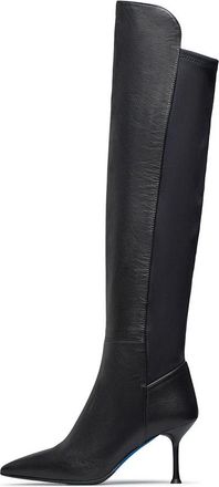 Loriblu Over-de-knie Nappa Leren Laarzen - Dames - Over de knie laarzen - Zwart - 36 EU - Leer - Schoenen