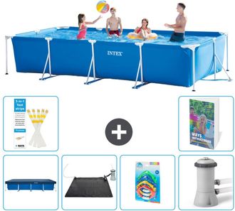 Intex Piscina Con Estructura Rectangular - 450x220x84 Cm - 7-piezas S37