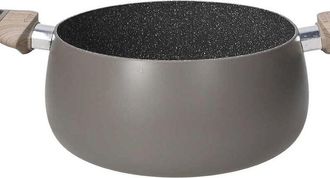 Tognana Tognana - Cazo Antiadherente 2 Asas En Aluminio Gris T&oacute;rtola 24x11,5h Cm