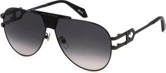 Just Cavalli Grey Gradient Pilot Unisex Sunglasses SJC095 0568 62