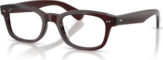 Oliver Peoples 49mm Rectangle optical glasses in Dark Brown at Nordstrom