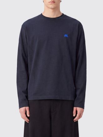 Jil Sander Long-Sleeved Cotton T-shirt with Embroidered Logo