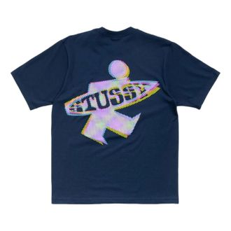 St&uuml;ssy Dot Surf Puff Print T-Shirt Navy 1905195-NAVY