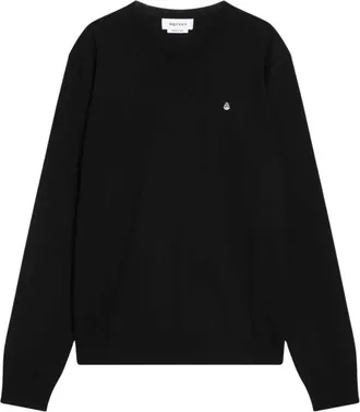 Alexander McQueen Stijlvolle Sweaters met Maglia Girocollo - Heren - Ronde hals truien - Zwart - XL - Truien & Vesten