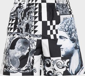 Versace Men & apos;s Medusa Collage Swim Trunks