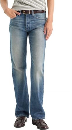 Good American Mid Rise Straight Leg Jeans in Indigo1282 at Nordstrom, Size 10