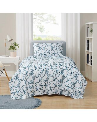 Truly Soft Printed Bow Sheet Set
