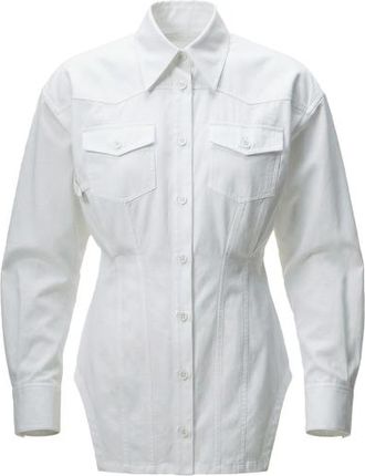 ALYSON EASTMAN Riri Button Up in White at Nordstrom, Size X-Small