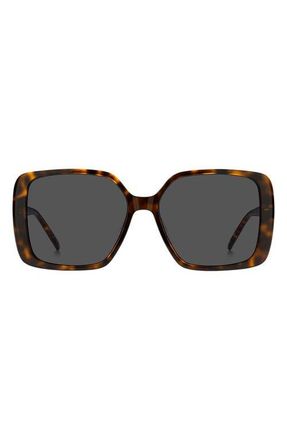 BOSS 57mm Sunglasses in Havana/Grey at Nordstrom