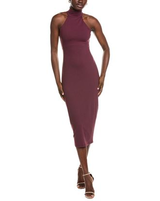 Susana Monaco Susana Monaco Mock Neck Midi Dress
