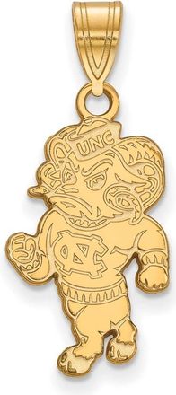 Diamond2Deal 14k Yellow Gold University of North Carolina Ram Large Pendant