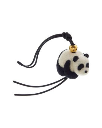 Loewe Panda Felt & Leather Charm