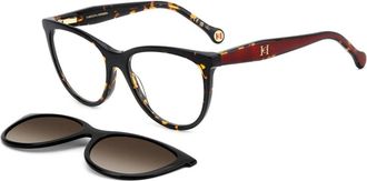 Carolina Herrera Clip Zonnebril - Dames - Brillen - Veelkleurig - 54 MM - Accessoires