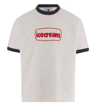 Icecream White Logo Crew Neck T-Shirt